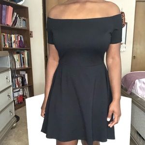Sarin Mathews off the shoulder dress